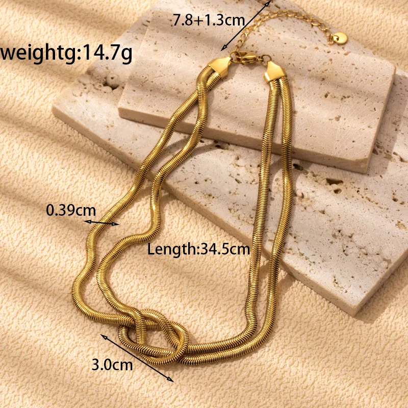 Double Layered Snake Necklace