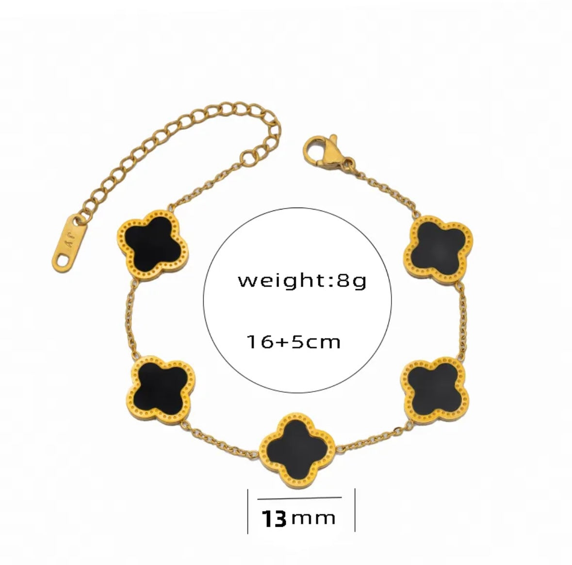 Black clover bracelet