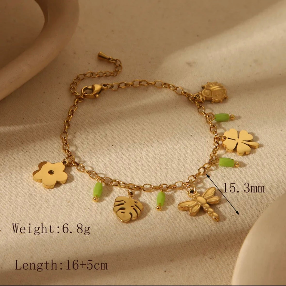 Four leaf bracelet