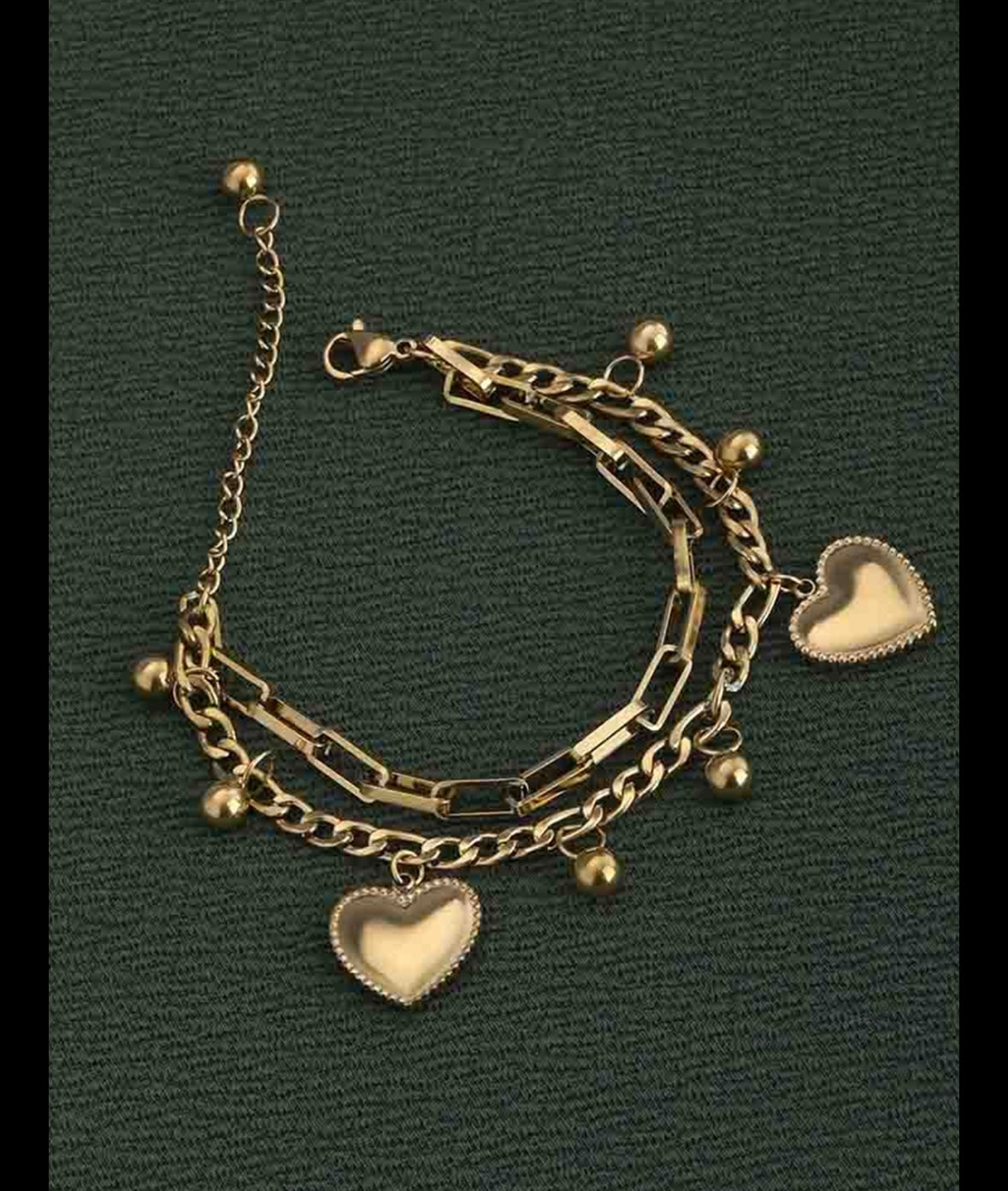 All over heart bracelet