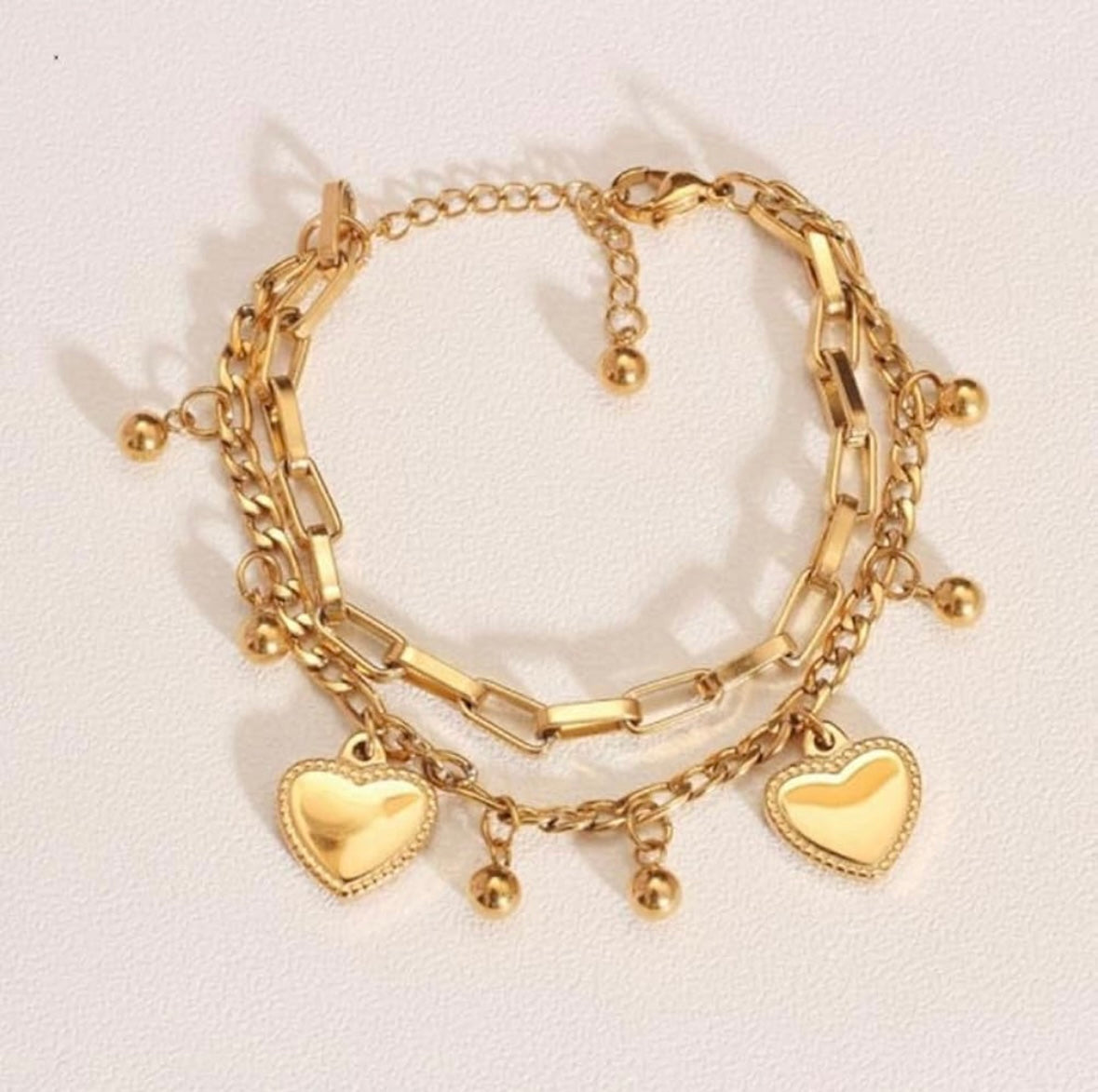 All over heart bracelet