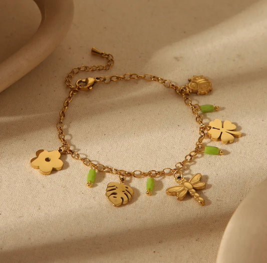 Four leaf bracelet